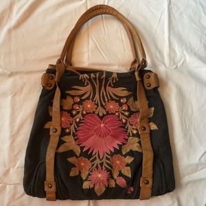 Anthropologie Floral Tote